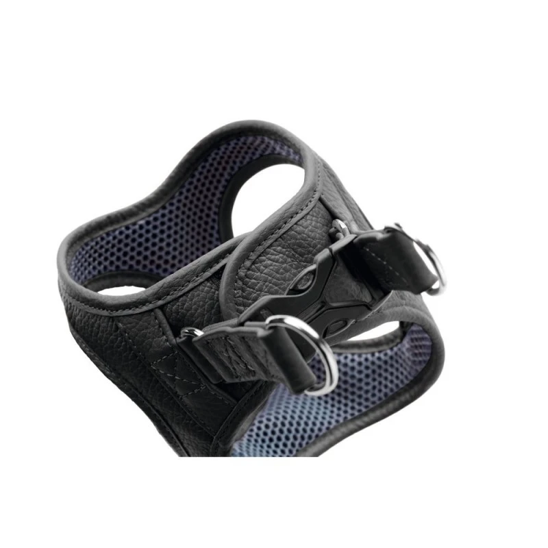 Hunter Hilo læder hundesele XS-S sort hals 37-40 cm - blød og let pasform